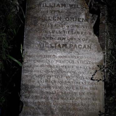 PAGAN Elizabeth :: PAGAN William Wilson :: PAGAN Helen Orien?