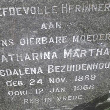 BEZUIDENHOUT Catharina Martha Magdalena 1888-1968