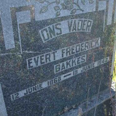 BAKKES Evert Frederick 1868-1942