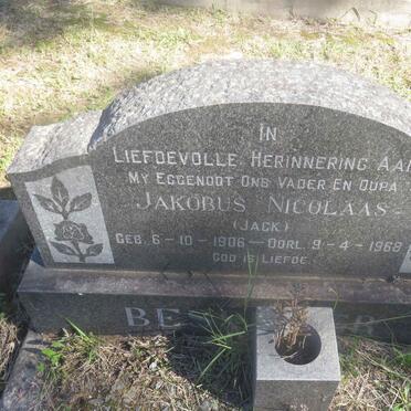 BESSINGER Jakobus Nicolaas 1906-1968