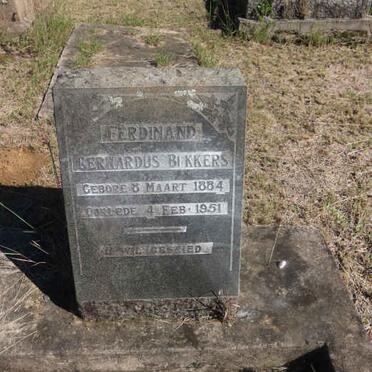 BIKKERS Ferdinand Gerhardus 1884-1951