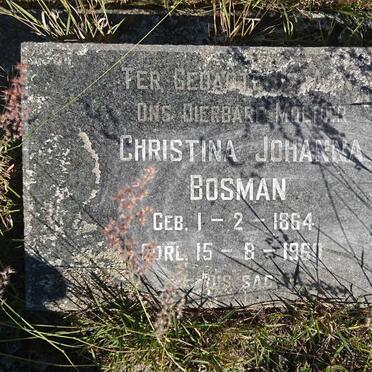 BOSMAN Christina Johanna 1864-1960