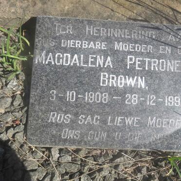 BROWN Magdalena Petronella 1908-1995