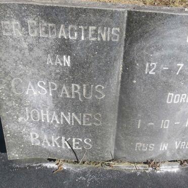 BAKKES Casparus Johannes 1892-1972
