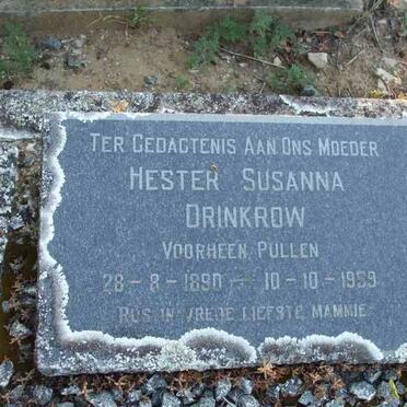 DRINKROW Hester Susanna nee PULLEN 1890-1959