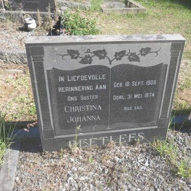 DEETLEFS Christina Johanna 1909-1974