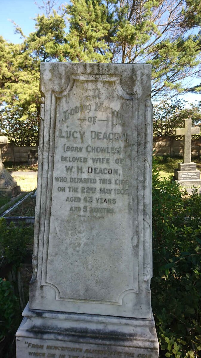DEACON Lucy nee CHOWLES -1905