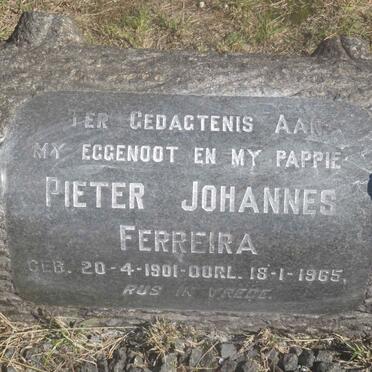 FERREIRA Pieter Johannes 1901-1965