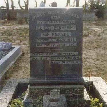 NIEKERK Ernest Benveried, van 1873-1950