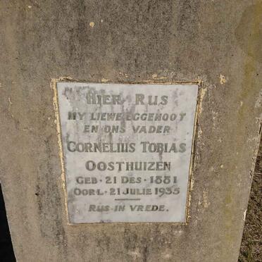 OOSTHUIZEN Cornelius Tobias 1881-1935