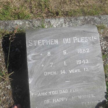 PLESSIS Stephen, du 1882-1943