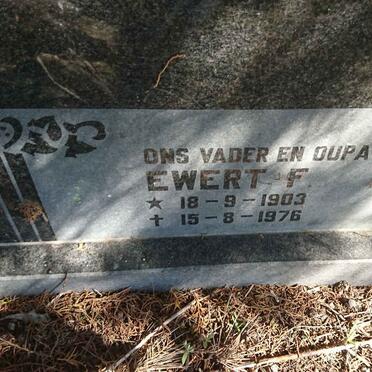 POTGIETER Ewert F. 1903-1976 &amp; Alida S.J. 1905-1990 