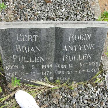 PULLEN Rubin Antyine 1939-1940 :: PULLEN Gert Brian 1944-1976