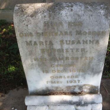 POTGIETER Maria Susanna nee VAN ROOYEN 185?-1937