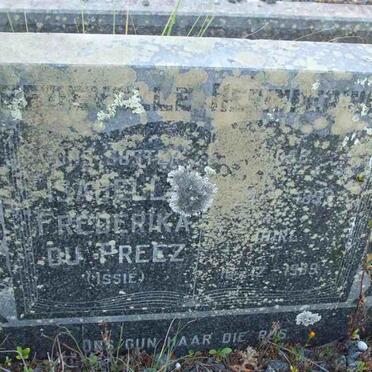 PREEZ Isabella Frederika, du 1899-1969