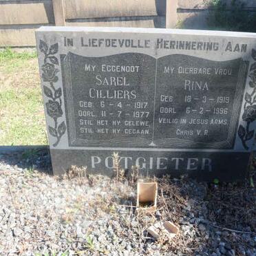 POTGIETER Sarel Cilliers 1917-1977 &amp; Rina 1919-1996