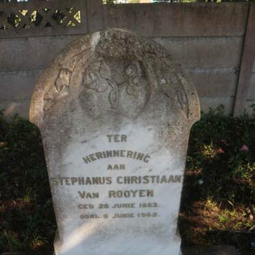 ROOYEN Stephanus Christiaan, van 1863-1945