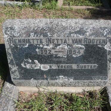 ROOYEN Henriette, van 1892-1954