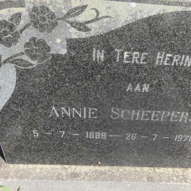 SCHEEPERS Annie 1889-1970