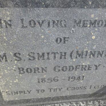 SMITH M.S. nee GODFREY 1856-1941