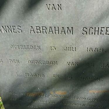 SCHEEPERS Johannes Abraham -1889