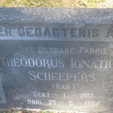 SCHEEPERS Theodorus Ignatius 1912-1964