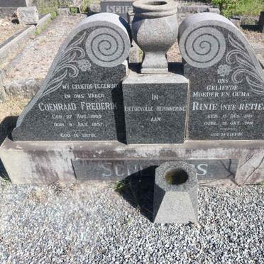 SCHEEPERS Coenraad Frederik 1909-1957 &amp; Rinie RETIEF 1918-2010