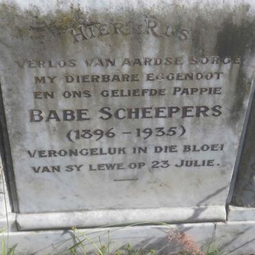 SCHEEPERS Babe 1896-1935