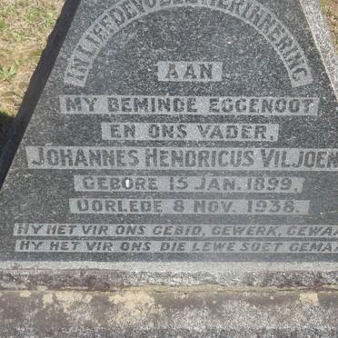 VILJOEN Johannes Hendricus 1899-1938