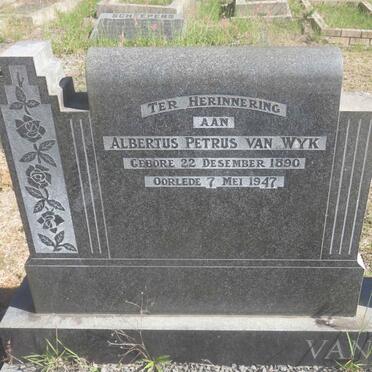 WYK Albertus Petrus, van 1890-1947 &amp; Adriana Cornelia VAN ROOYEN 1892-1983