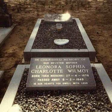 WILMOT Leonora Sophia Charlotte nee VAN NIEKERK 1878-1949