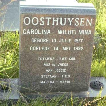 OOSTHUYSEN Carolina Wilhelmina 1917-1992