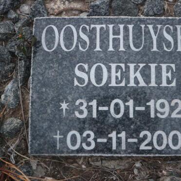 OOSTHUYSEN Soekie 1921-2008