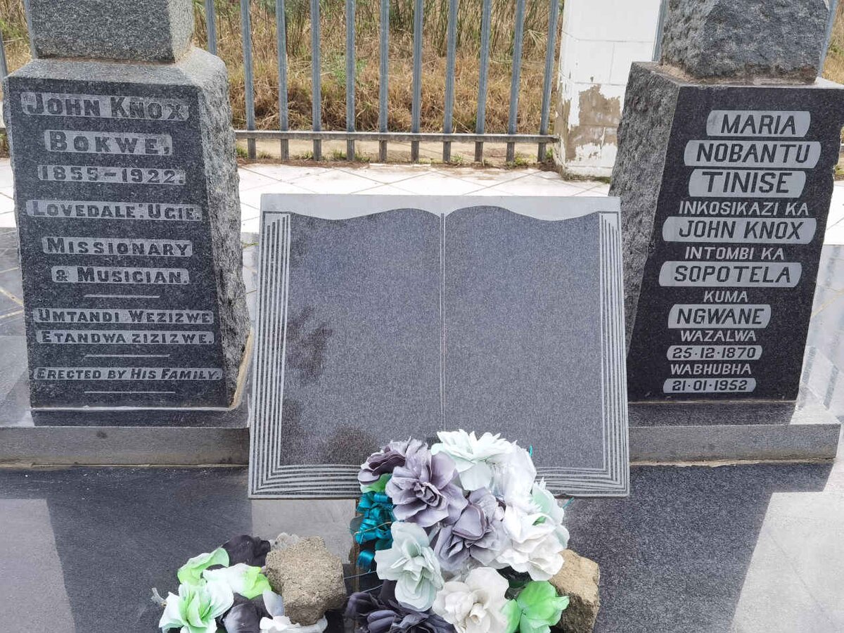 BOKWE John Knox 1855-1922 & Maria Nobantu Tinise SOPOTELA 1870-1952