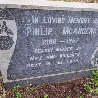 MLANGENI Philip 1908-1957