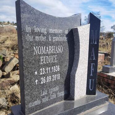 MAFU Nomabhaso Eunice 1936-2018
