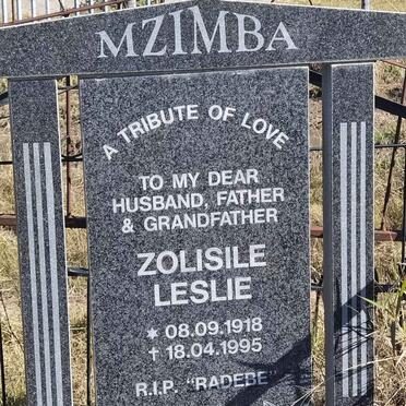 MZIMBA Zolisile Leslie 1918-1995