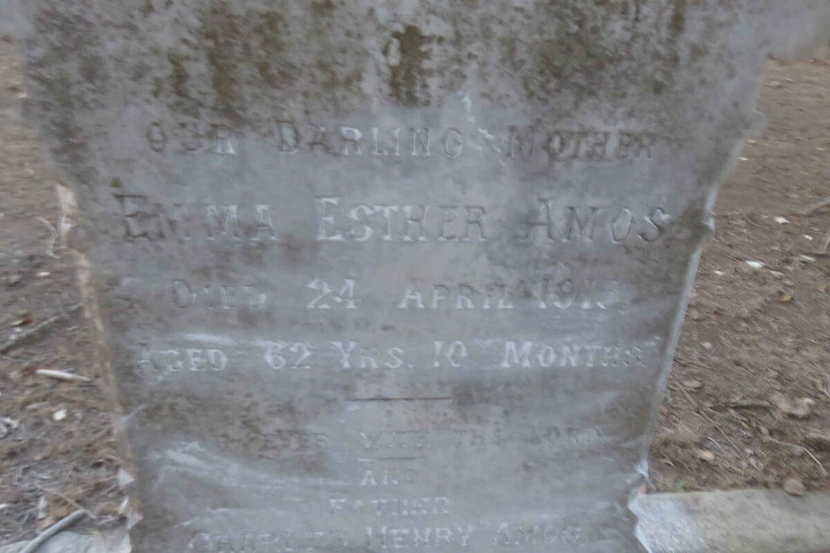 AMOS Charles Henry -1920 &amp; Emma Esther -1915 