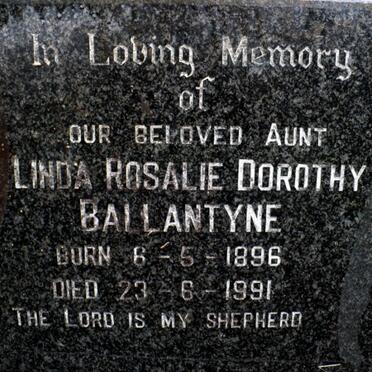 BALLANTYNE Linda Rosalie Dorothy 1896-1991