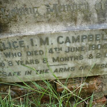 CAMPBELL Alice I.M. -1904