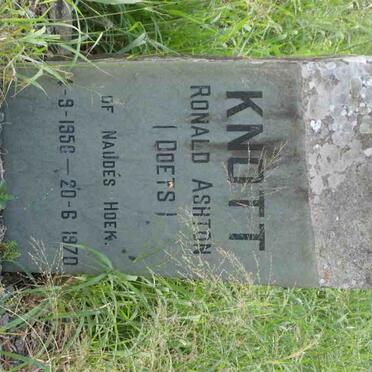 KNOTT Ronald Ashton 1950-1970