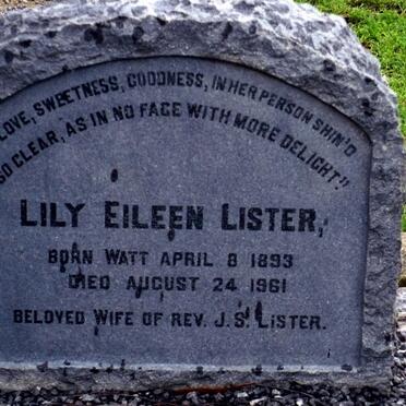 LISTER Lily Eileen 1893-1961