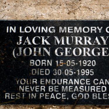 MURRAY John George 1920-1995