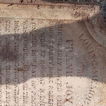 ROBERTSON Frank Joy -1878