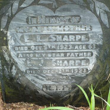 SHARPE E.J. -1923 &amp; E.L. -1923