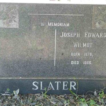 SLATER Joseph Edward Wilmot 1878-1966