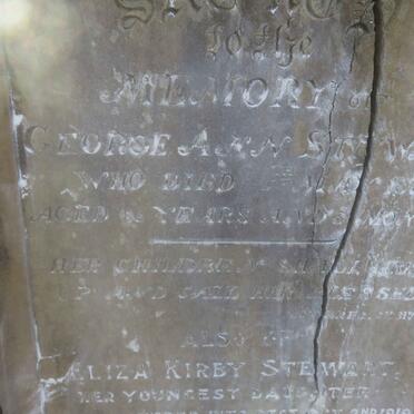 STEWART George Ann -1877 :: STEWART Eliza Kirby -1919