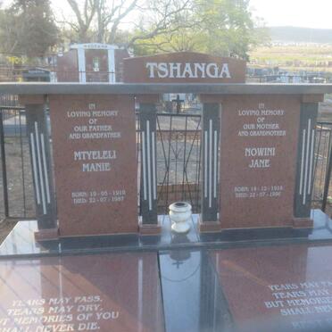 TSHANGA Mtyeleli Manie 1910-1987 &amp; Nowini Jane 1918-1996