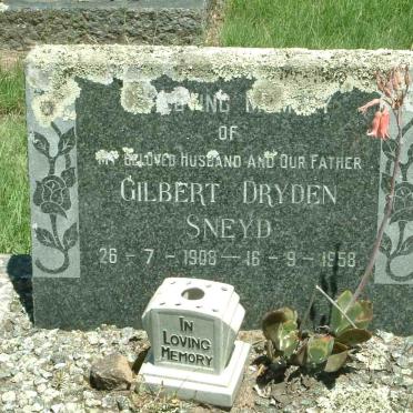 SNEYD Gilbert Dreyden 1908-1958