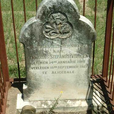 VILJOEN Gerhardus Stefanus 1918-1927